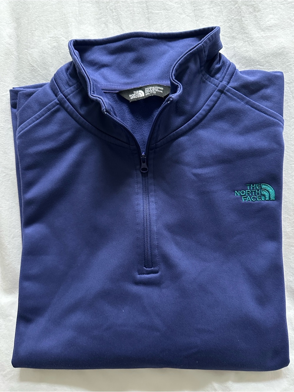 The North Face Women’s Purple/Blue half-zip pullover